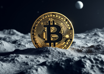¿Ya podemos decir que bitcoin "llegó a la luna"? - Imagen generada por CriptoNoticias mediante Grok.