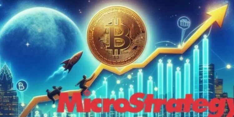 En el premercado, las acciones de MicroStrategy subieron un 6,19%. Fuente: Microsoft Designer.