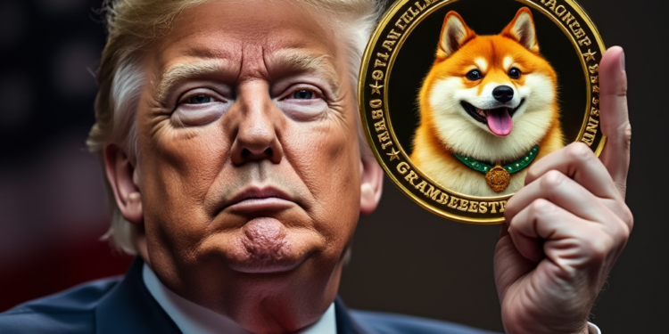 La victoria de Donald Trump en las elecciones presidenciales impulsa al precio de DOGE y otras criptomonedas. Fuente: imagen generada por CriptoNoticias mediante Grok.