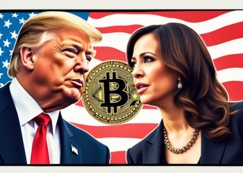 Donald Trump y Kamala Harris se disputan la presidencia de los Estados Unidos. Fuente: imagen generada por CriptoNoticias mediante Grok.