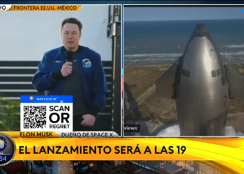 Un falso Elon Musk pide dinero en la TV argentina. Fuente: captura de pantalla - TN.