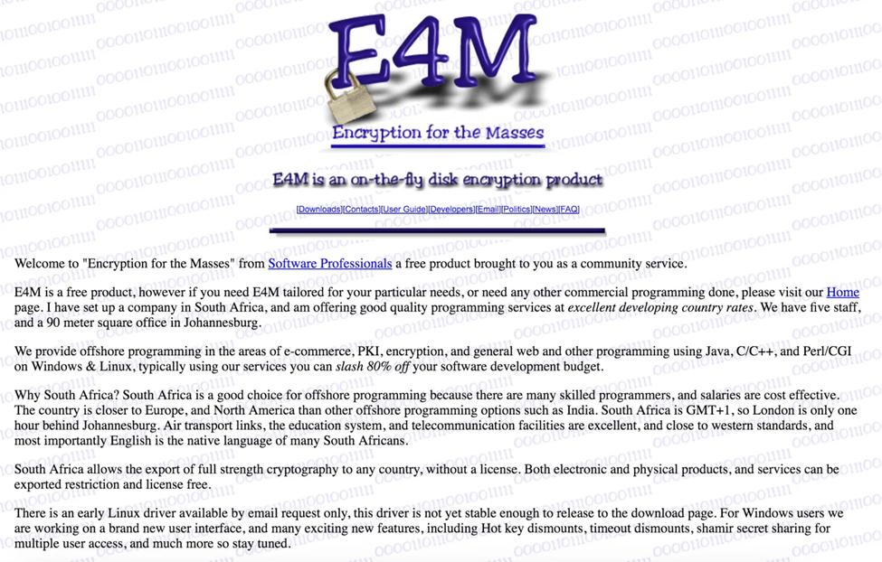 E4M, el programa de encriptación de Paul Le Roux.