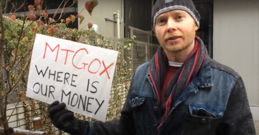 Con el hackeo de Mt. Gox, muchas personas salieron a protestar en Japón.