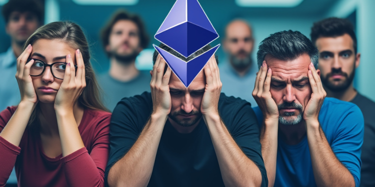 La criptomoneda ether (ETH), de Ethereum, no está en su mejor momento. Fuente: composición realizada por CriptoNoticias mediante Grok.