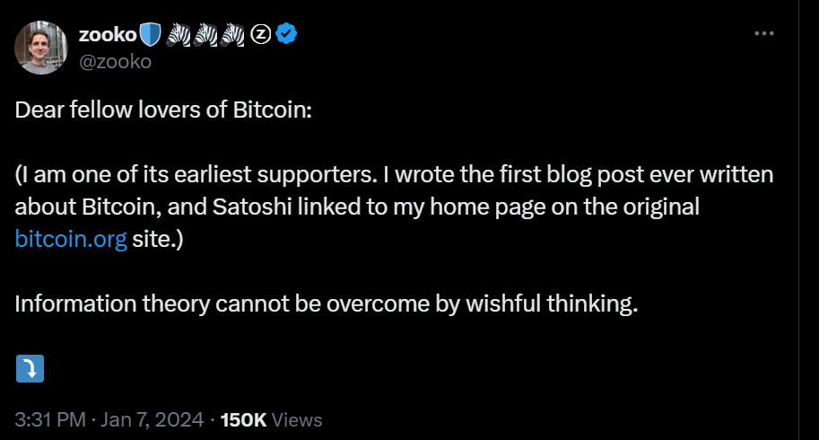 Zooko Wilcox fue pionero en escribir un blog sobre bitcoin.
