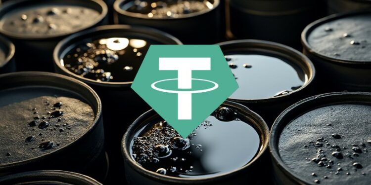 Tether proporcionó el capital necesario para la compra y el transporte del petróleo. Fuente: Grok. CryptoLogos. Composición por CriptoNoticias.