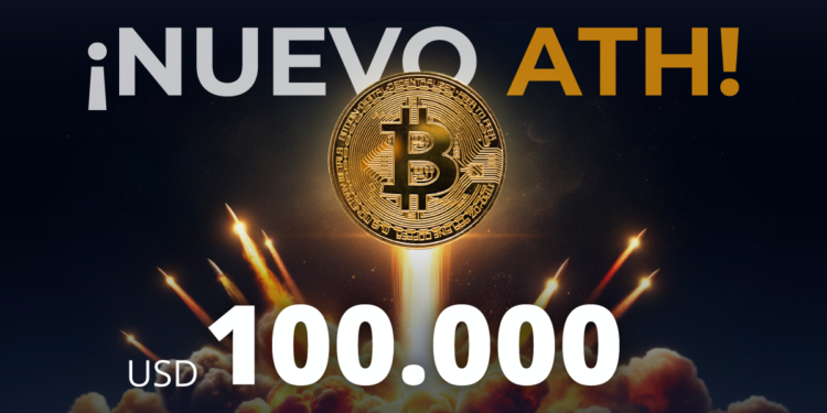 Bitcoin alcanzó los 100.000 dólares