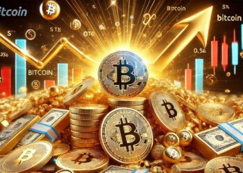 BTC marca un nuevo máximo histórico frente al oro. Fuente: Microsoft Designer.