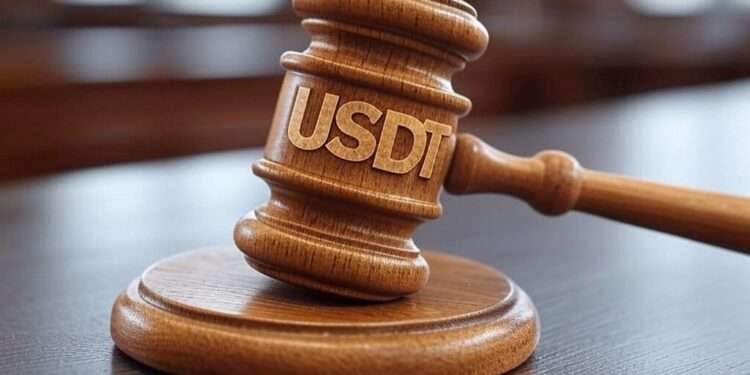 La Justicia argentina ordenó que ciertas direcciones entren en la lista negra de USDT. Fuente: imagen generada mediante Grok, por CriptoNoticias.