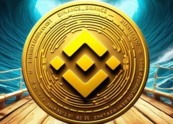 BNB se posicionó como la quinta criptomoneda más valiosa del mercado. Fuente:  Microsoft Image Creator.
