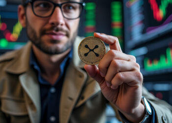 XRP es la criptomoneda emitida por Ripple Labs. Fuente: imagen generada mediante Grok, por CriptoNoticias.