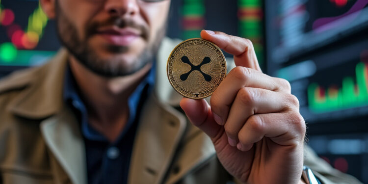 XRP es la criptomoneda emitida por Ripple Labs. Fuente: imagen generada mediante Grok, por CriptoNoticias.