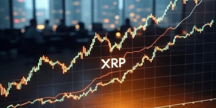Sube el precio de XRP. Fuente: imagen generada mediante Grok, por CriptoNoticias.