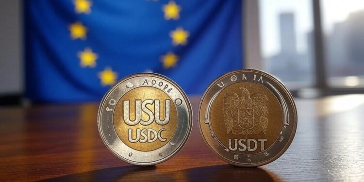 La stablecoin USDC ya acapara gran parte del mercado Europeo. Fuente: Grok.