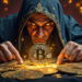 Imagen a modo ilustrativo de un "médium" prediciendo el precio de bitcoin. Fuente: imagen generada por CriptoNoticias mediante Grok.