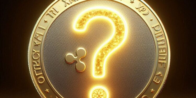 criptomoneda XRP/ripple y un signo de interrogacion