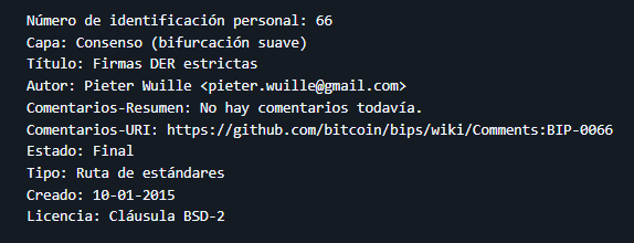 BIP-66 de Bitcoin, repositorio