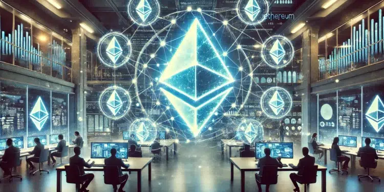 Ethereum Foundation deposita ETH en protocolos DeFi. Fuente: IA Microsoft Designer.