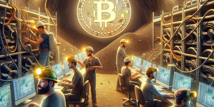 Mineros habrían reducido el costo de producción de bitcoin al usar ASIC más eficientes. Fuente: IA Microsoft Designer.