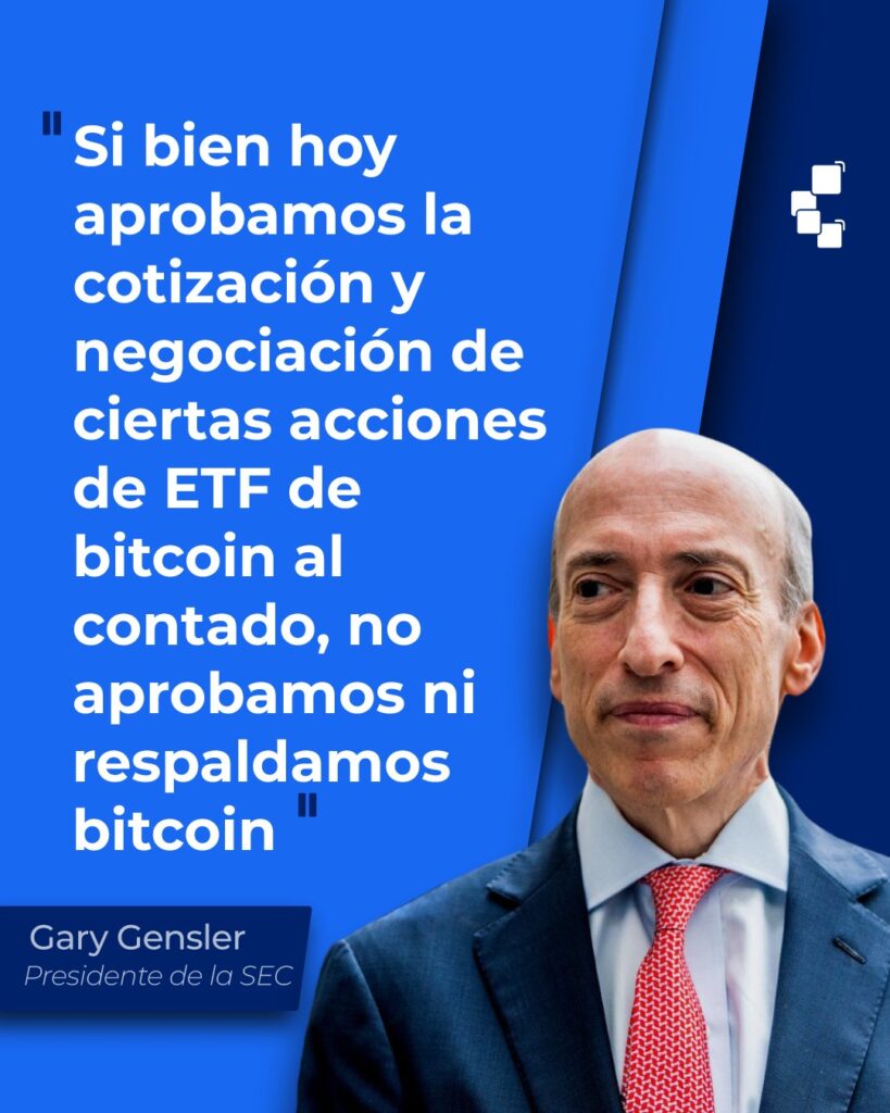 Opinión de Gary Gensler sobre Bitcoin