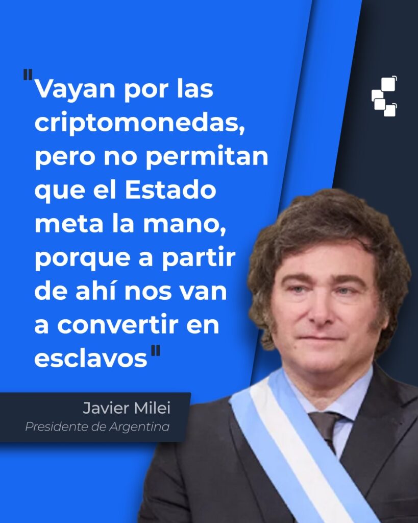 Opinión de Javier Milei sobre Bitcoin