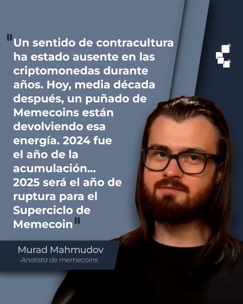 Opinión sobre memcoins de Murad Mahmudov