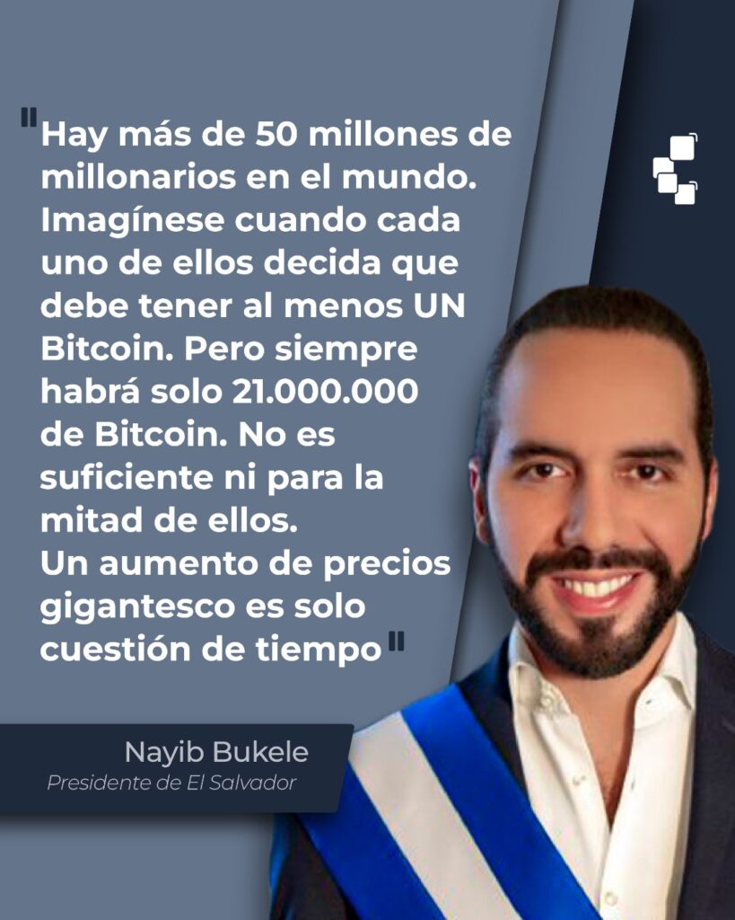 Opinión de Nayib Bukele sobre Bitcoin