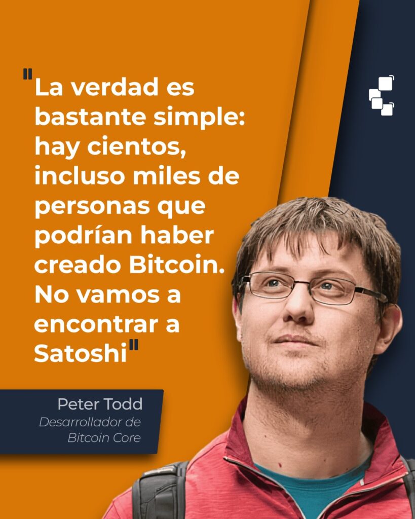 Opinión de Peter Todd sobre la identidad de Satoshi Nakamoto