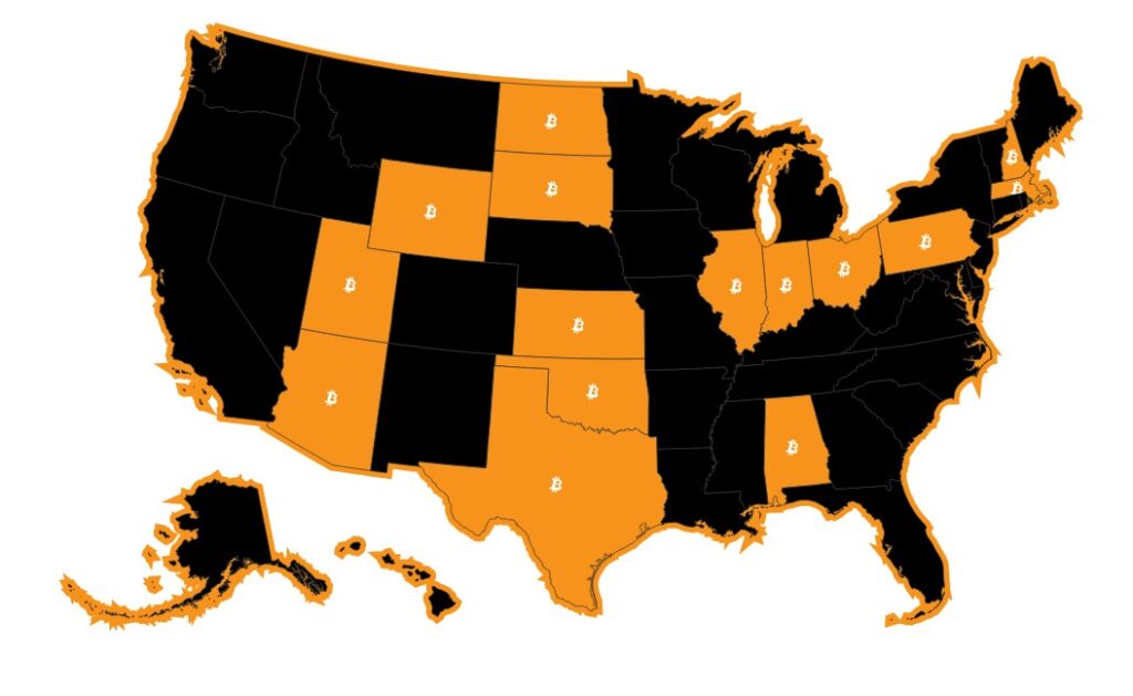 15 estados de EE. UU. han presentado proyectos para una reserva de BTC a finales de enero de 2025