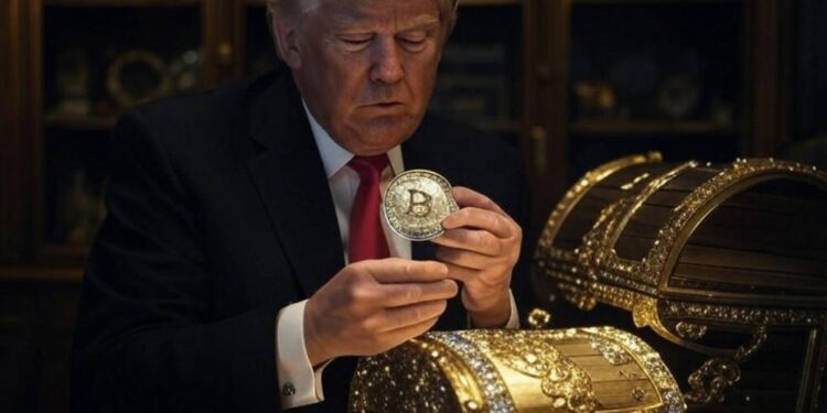 Trump prometió crear una reserva estratégica de bitcoin. Fuente: Grok.