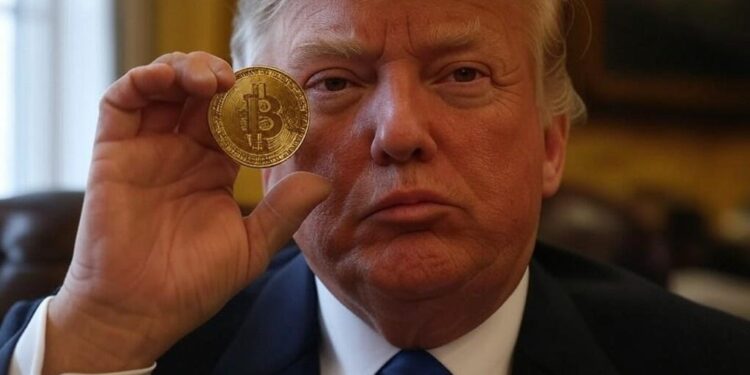 Se acerca la asunción de Donald Trump y el precio de bitcoin lo sabe. Fuente: imagen generada mediante Grok, por CriptoNoticias.