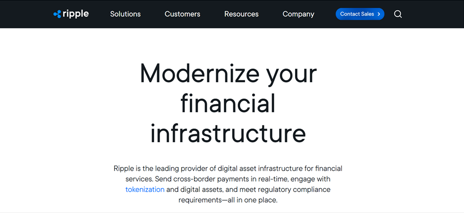 Página web de Ripple.