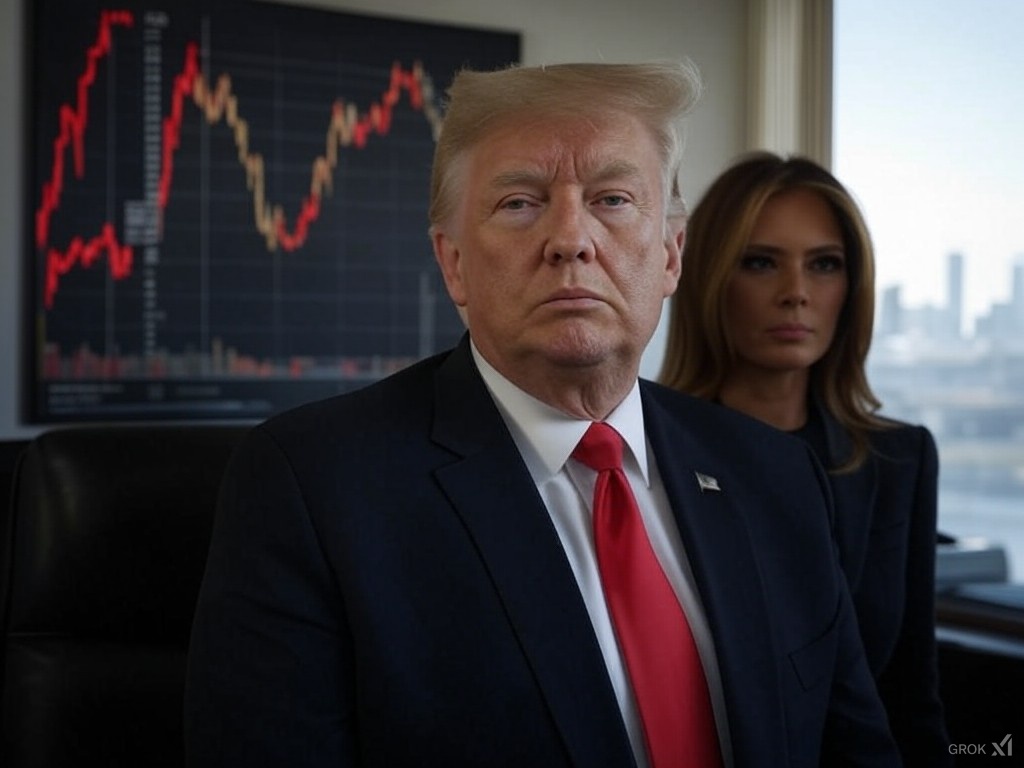 Les Memecoins TRUMP et MELANIA sont en baisse