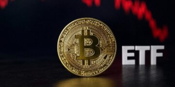 moneda de bitcoin y gráfico de fondo.