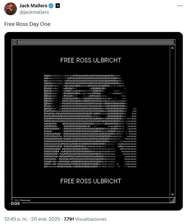 Jack Mallers exigió la liberación de Ross Ulbricht