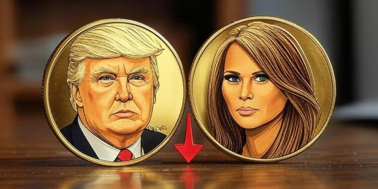 Se desploman los precios de TRUMP y MELANIA. Fuente: GROK.