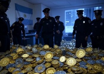 Los policías argentinos ahora deben seguir pautas para incautar criptomonedas. Fuente: Grok.