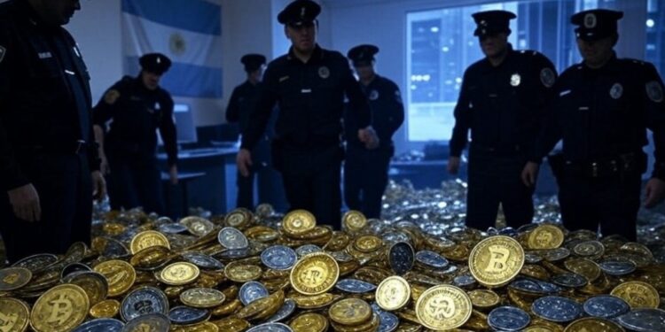 Los policías argentinos ahora deben seguir pautas para incautar criptomonedas. Fuente: Grok.