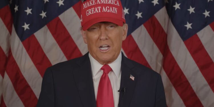 TRUMP, la nueva memecoin del presidente, está generando debate. Fuente: Captura de pantalla. Youtube @DonaldJTrumpforPresident