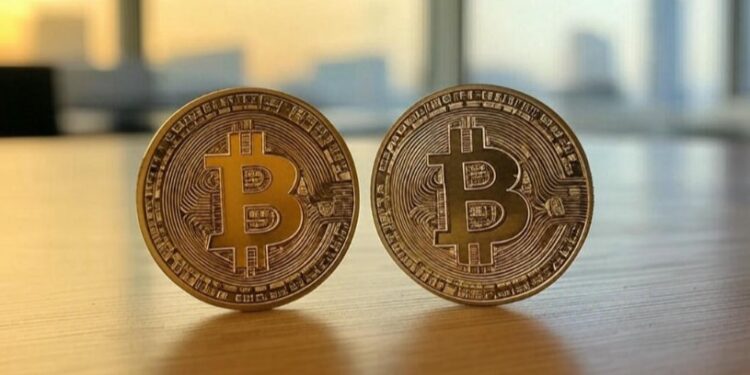 dos monedas de bitcoin