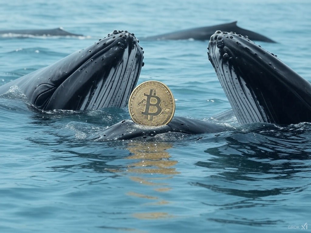 Ballenas en Coinbase están comprando bitcoin abajo de 100.000 dólares