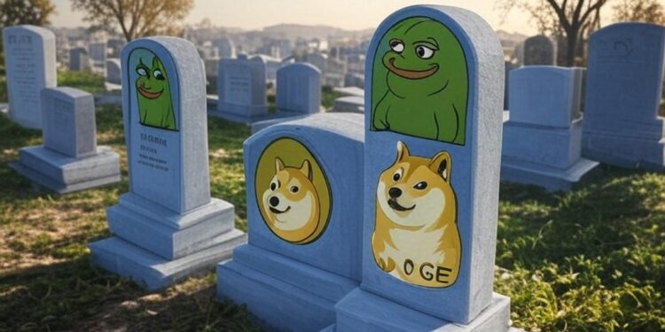 Algunos especialistas sostienen que las memecoins están muriendo. Fuente: GROK.