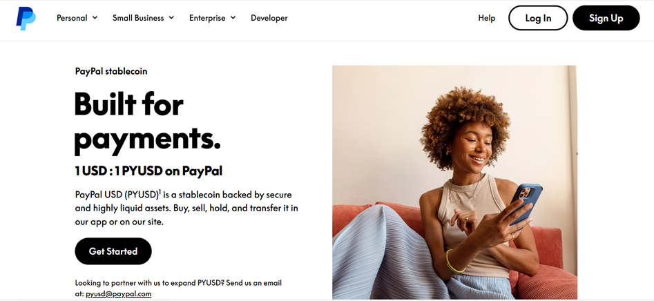 Plataforma de Paypal cuenta con su propia criptomoneda centralizada: PYUSD.