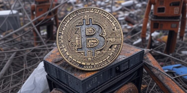 Algunos ASIC de Bitcoin podrían quedar en desuso próximamente. Fuente: IA Grok.