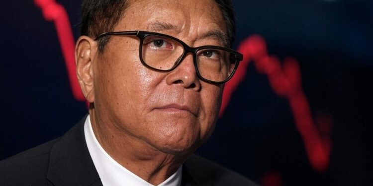 La crisis es vista por Kiyosaki como una oportunidad para invertir en bitcoin. Fuente: imagen generada mediante Grok, por CriptoNoticias.