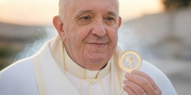 El "buen humor" del Papa Francisco durante su hospitalización impulsa a memecoins inspiradas en él. Fuente: Grok.
