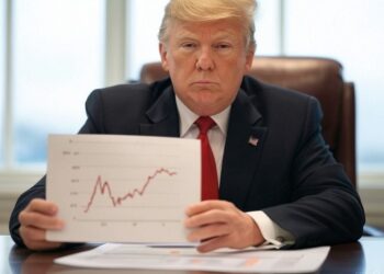 Luego de generar un movimiento al alza, Trump estaría generando un comportamiento contrario en el precio de bitcoin. Imagen: Grok/X.