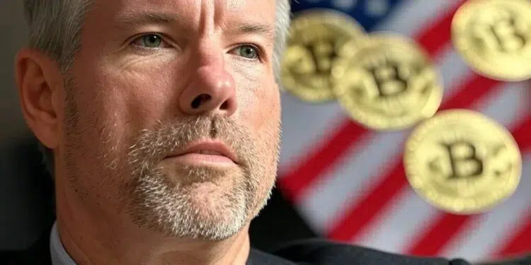 Michael Saylor quiere que Estados Unidos adquiera parte del suministro de bitcoin. Fuente: Grok.
