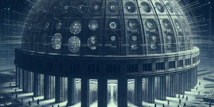 una red de bancos subterraneos, nocturnos y secretos. Estilo brutalista