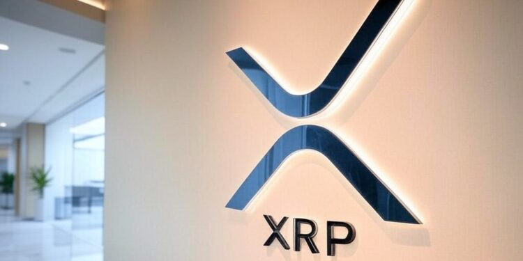 Logo de XRP, la criptomoneda de Ripple